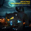 Chat gonflable d'Halloween noir, affichage extérieur de jardin gonflable à DEL