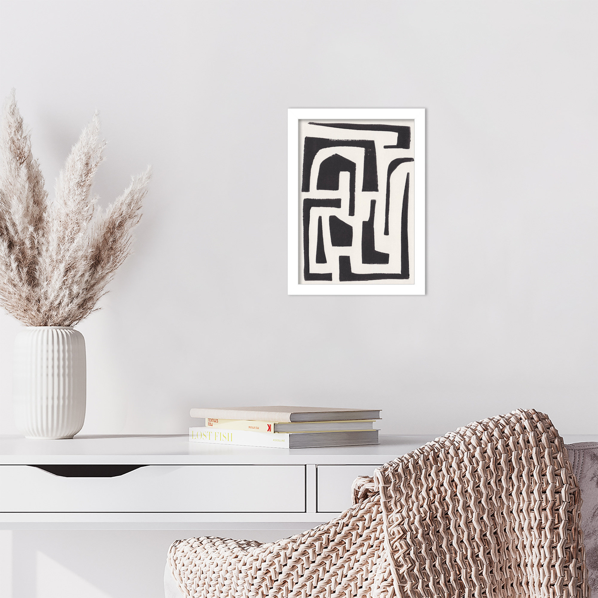 Neighborhood by Alisa Galitsyna, White, 13" H x 10" W x 1" D