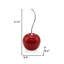 21" Red And Silver Enamel Cherry Sculpture