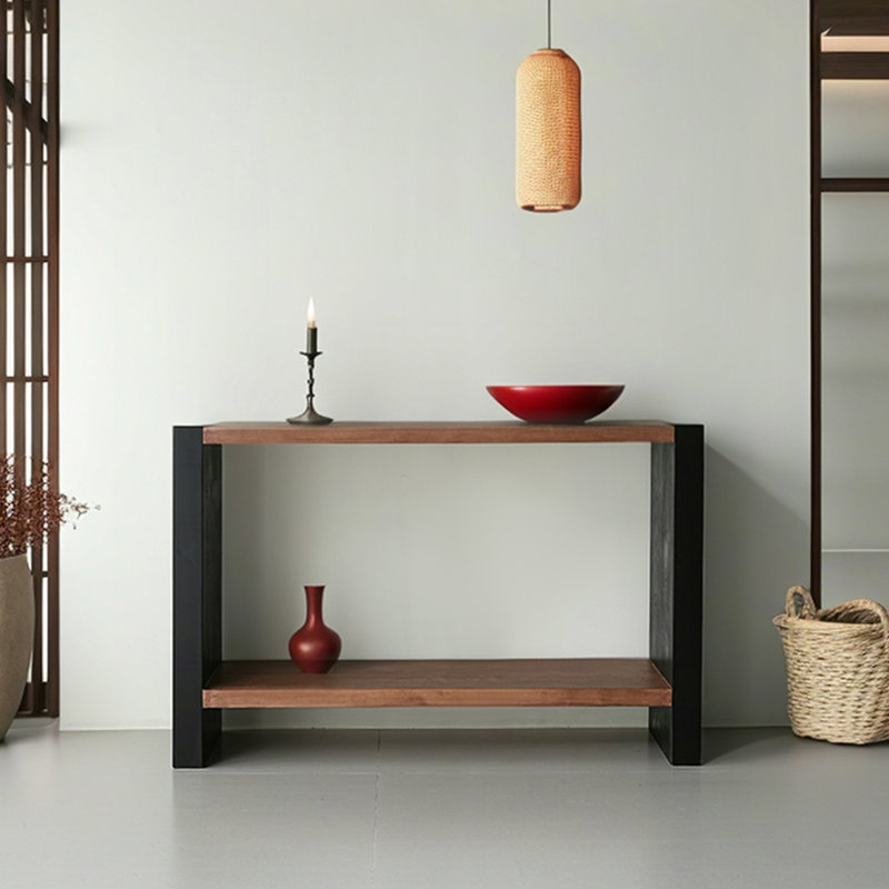 Console Wabi-sabi,  H 33,5 po x l 55,1 po x P 13,8 po