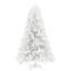 Arbre de Noël artificiel de 7,5 pi de hauteur, arbre de Noël non éclairé avec 1346 pointes de branches, ouverture automatique, base en acier, décoration des Fêtes pour bureau personnel, blanc-2041315495
