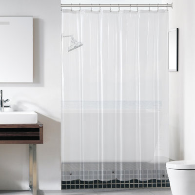 PEVA 6 Gauge Heavyweight Shower Liner, 72" x 72"