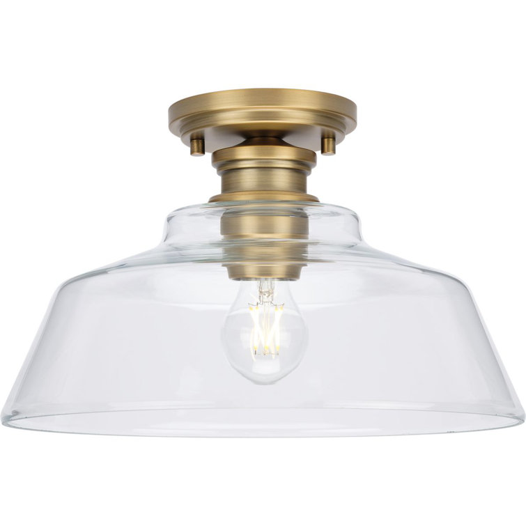 Glass Semi Flush Mount