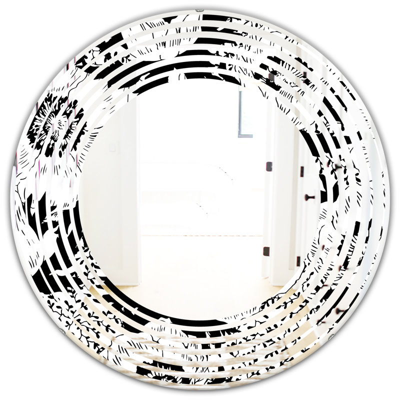 Miroir mural sans cadre Wave, H 24 po x l 24 po