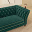 Canapé de luxe Mid-Century touffeté en velours, canapé de luxe rétro de 89,5 pouces pour le salon-89689908