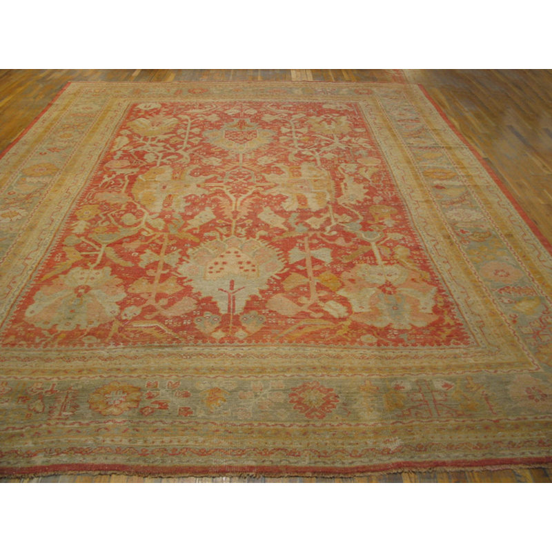 Tapis Oushak turc décoratif à grande échelle
