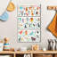 Ensemble de 3 alphabets animaux sur toile par SweetTeachings-73710763
