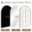 36'' H X 24'' W Farmhouse Wood Frame Accent Mirror Window Pane Decorative Mirror Arch Wall Mirror for Living Room Bedroom-1242849148-1242849151