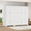 Armoire-penderie en bois 71 po, armoire de rangement modulaire 12 portes, étagères et tringle
