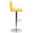 Winnols Contemporary Vinyl Adjustable Height Barstool with Panel Back and Chrome Base-93930748