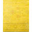 Overdyed Hand-Knotted Wool Modern-Contemporary Yellow Runner 2' 7" x 10' 3"