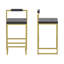 Ensemble de 2 tabourets de bar avec dossier et repose-pieds, chaises de salle à manger rembourrées en velours pour îlot de cuisine (sans table)-270379644-270379634