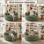 Fauteuil rond à compression de 55 po avec dossier rembourré et assise profonde-985195120