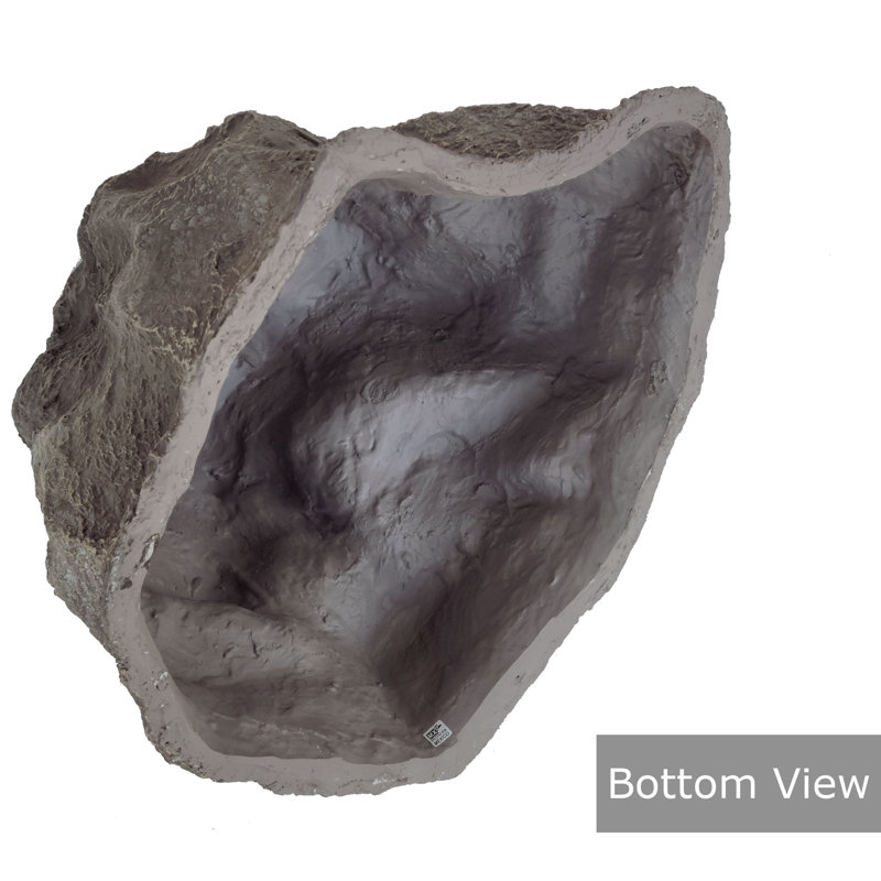River Brown Fiberglass Artificial Boulder Rock Cover, 16"