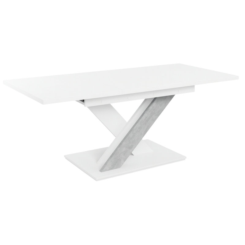 Bronx Extendable Dining Table, White