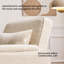 Upholstered Teddy Accent Chair With Footstool