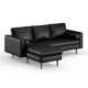 Geo 2 - Piece Modular Upholstered Reversible Chaise L-Sectional