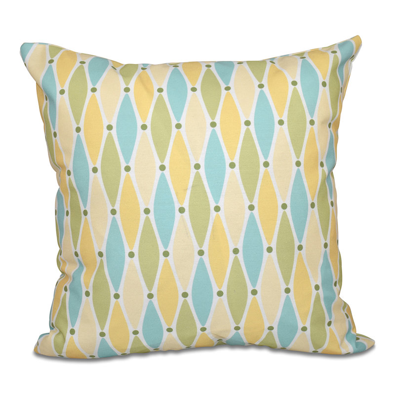 Housse et insert de coussin de plage, H 18 po x l 18 po, Jaune