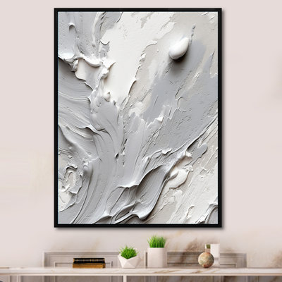 Grey and Cream Harmony In Chaos I - Abstract Wall Art For Living Room