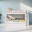 Lit superposé double avec tiroir et garde-corps, lit superposé pour enfant pour chambre à coucher-671886954