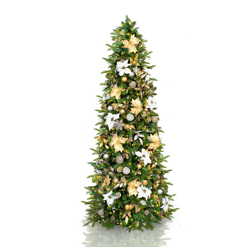 90' Lighted Spruce Christmas Tree