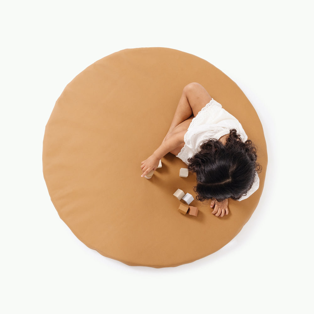 40'' L Leather Playmat, Camel