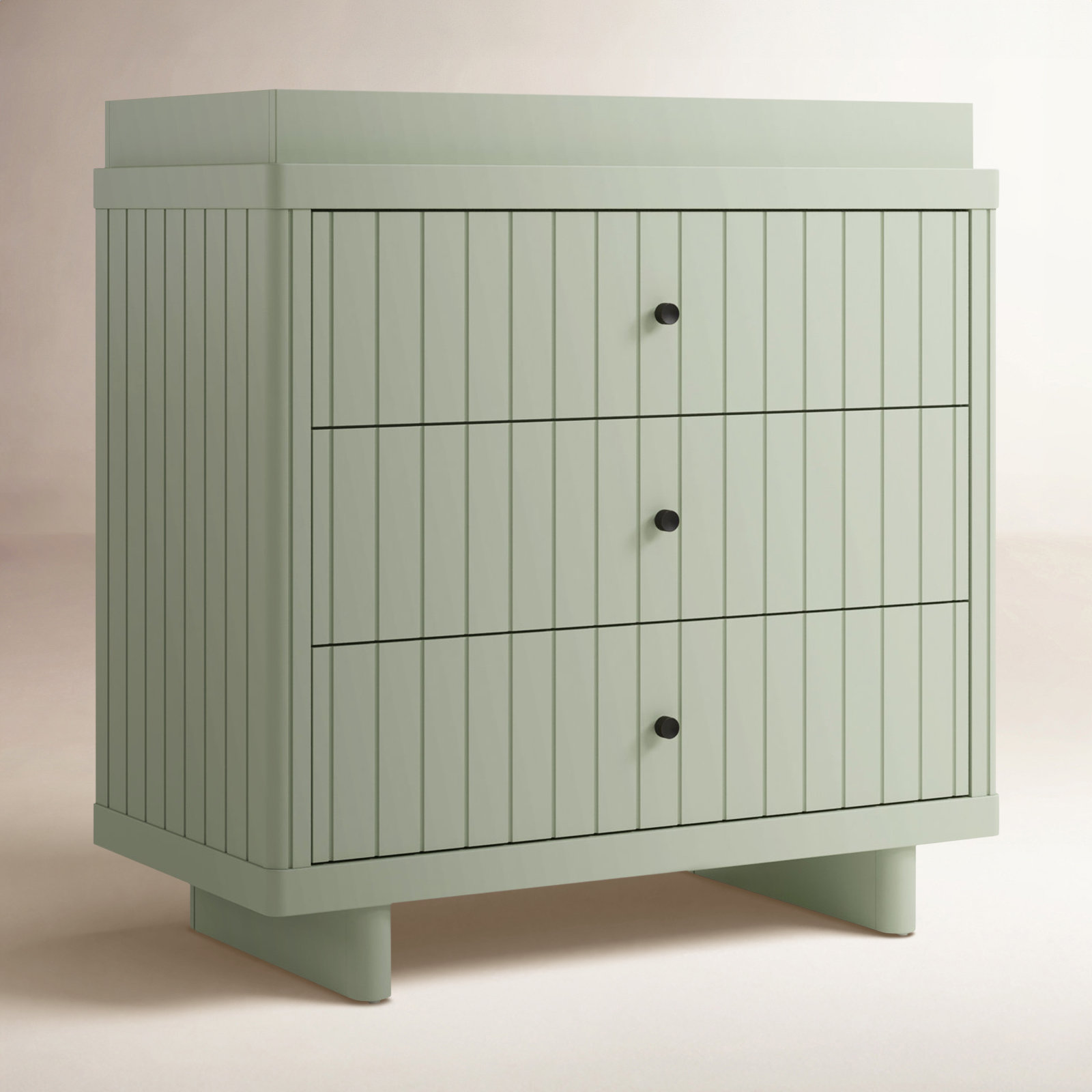 Kyoto Wood 3-Drawer Dresser with Topper, Sage
