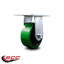 Roulettes robustes en poly vert sur fonte-88883414