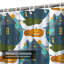 Rideau de douche gris foncé avec 12 crochets Dark Witch Castle-600134633