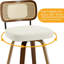 Swivel Upholstered Counter Stool-967829995
