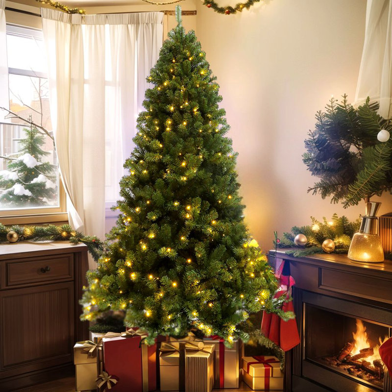 Arbre de Noël artificiel lumineux 7,5 pi