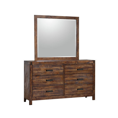 Mork Wood Flat Wall Mirror