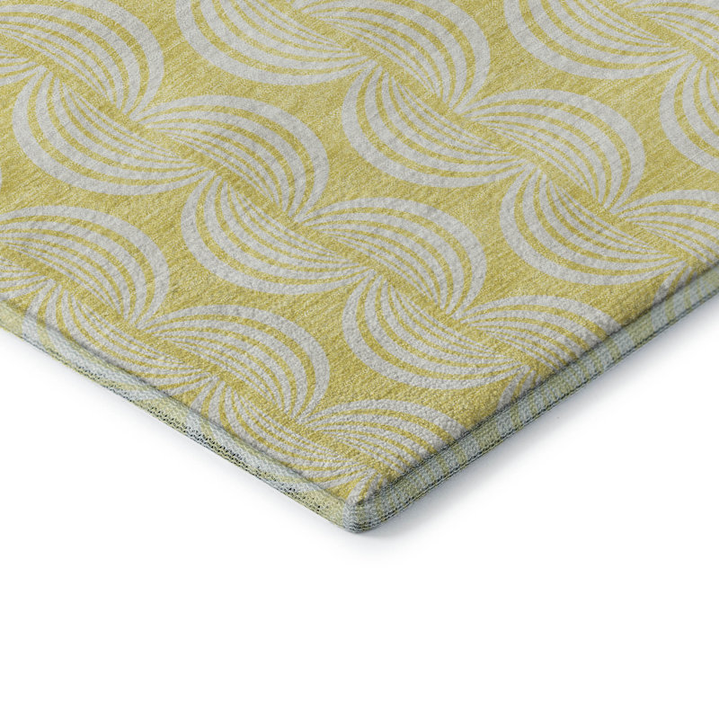 Tapis tourbillon AMF1056 lavable à la machine de qualité supérieure, Rectangle 1 pi 8 po x 2 pi 6 po