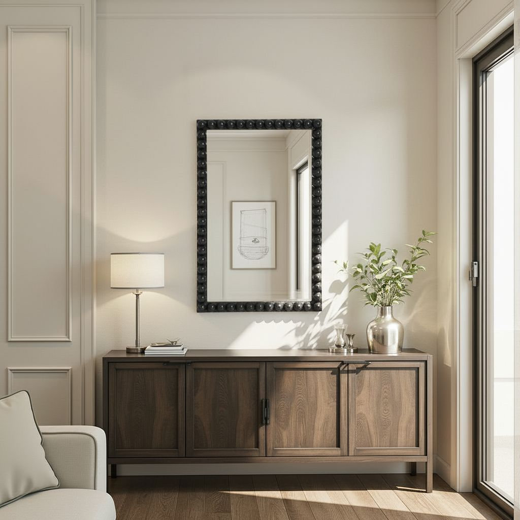 24" Mirror, Black