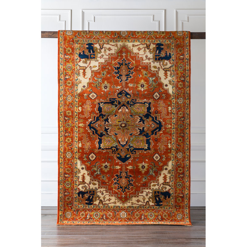 Zeus Wool Geometric Area Rug, Rectangle 8' x 11'