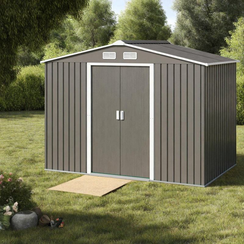 Remises spacieuses en acier, solution de jardin extérieur moderne