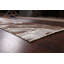 Tapis de couloir unique noué à la main 3 pi x 12 pi 3 po nouvel âge en brun / gris