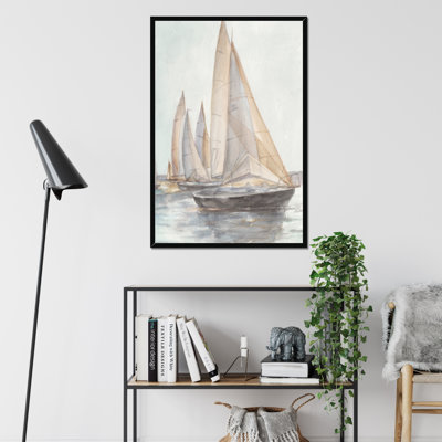Plein Air Sailboats II by Ethan Harper - Painting