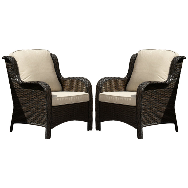 Tommy Patio Chair with Cushions, Beige