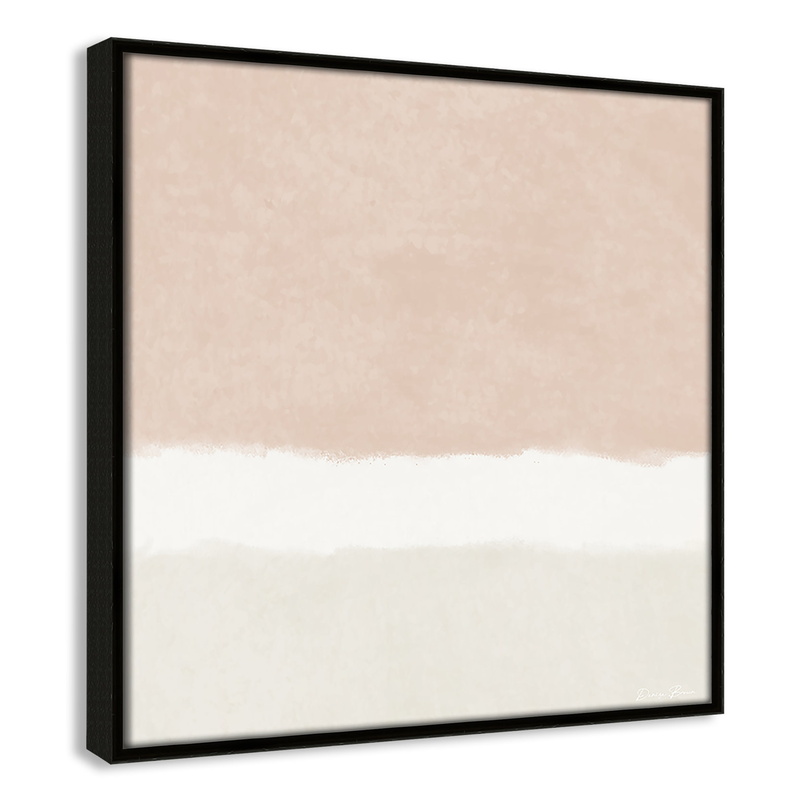 Willadeene "Slate 2" Print, 13.5" H x 13.5" W, Espresso Framed