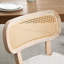 Rattan Dining Chairs Farmhouse Dining Room Chairs Wooden Kitchen Chairs Side Chairs With Cane Backrests-1860021549