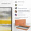 Impression abstraite sur toile jaune-1441782657