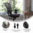  Mid-Back Ergonomic Multifunction Mesh Chair with Polyurethane Wheels-114083808-114083358