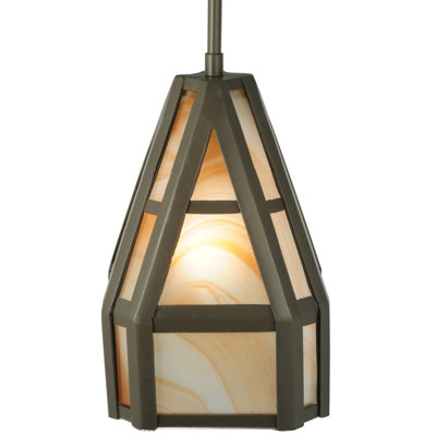 Luminaire suspendu géométrique à 1 lumière Swirl