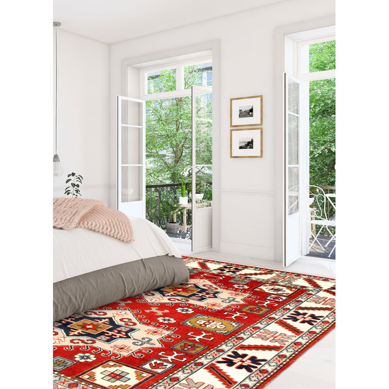 Wool Oriental Indoor Rug, Rectangle 5' x 8'