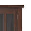 Armoire de rangement transitionnelle en bois massif l 30 po avec portes réglables Artisan-524726599