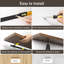Ensemble de 2 tablettes flottantes en bois rustique invisibles murales 30 po