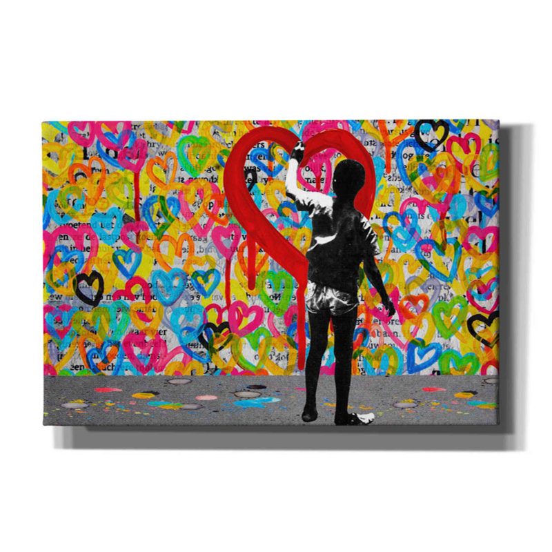 «Put My Heart Into It» par DB Waterman, art mural sur toile, H 40 po x l 60 po x P 1,5 po