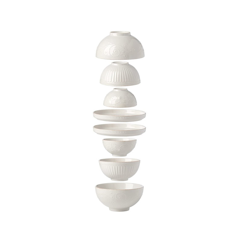 Service de table 8 pièces French Perle