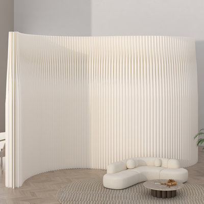 Cloison de séparation en papier pliable et flexible, séparateur de pièce autoportant et mobile en accordéon, écran décoratif pour séparer les espaces intérieurs